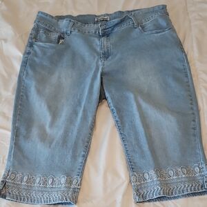 Women's Light Blue Denim Shorts